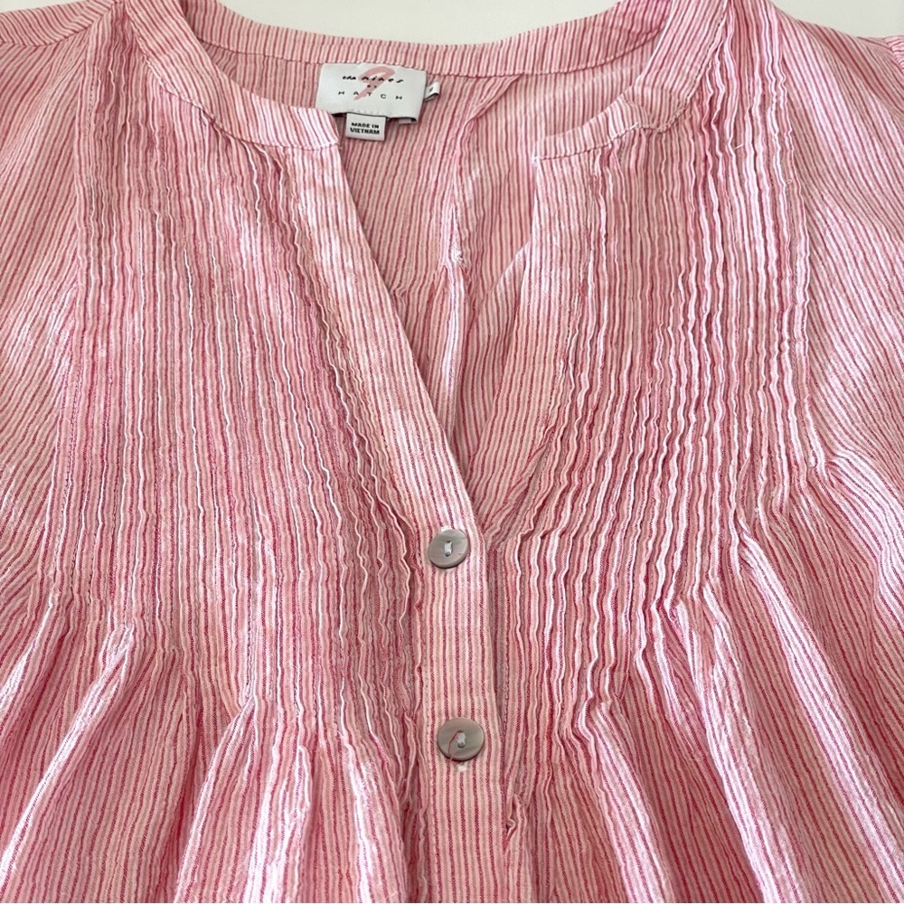 The Nines by HATCH Light Pink Button-Down Blouse - Picture 10 of 13